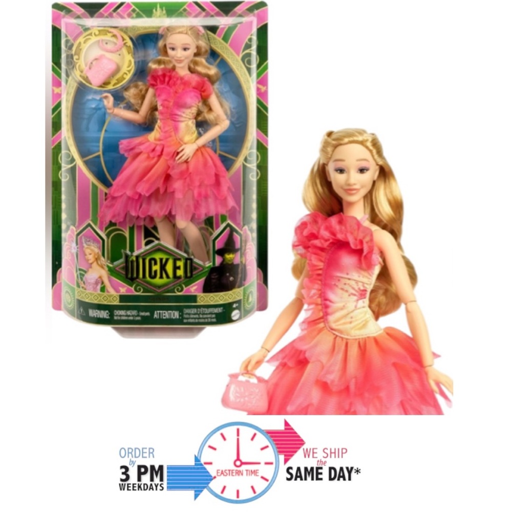 Mattel Universal Wicked Glinda Fashion Doll & Accessories